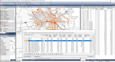 PTV Visum PT network design